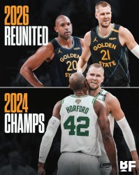 何意味？勇士凑齐2024凯尔特人总冠军内线组合